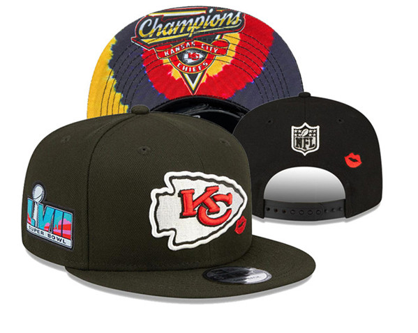 Kansas City Chiefs Super Bowl LVII Patch Stitched Snapback Hats 108